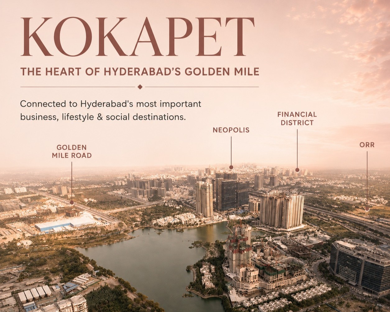 Kokapet Golden Mile Corridor View